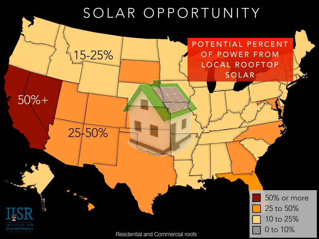 rooftop solar opportunity technical potential - ilsr