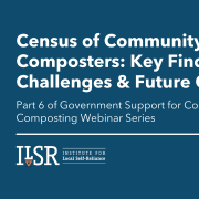 Webinar: Census of Community Composters – Key Findings, Challenges & Future Outlook