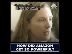 In Videos for Bernie Sanders, ILSR’s Stacy Mitchell Explains Amazon’s Monopoly Power