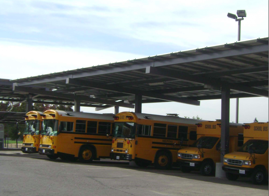 Milpitas School District Solar Carports 2