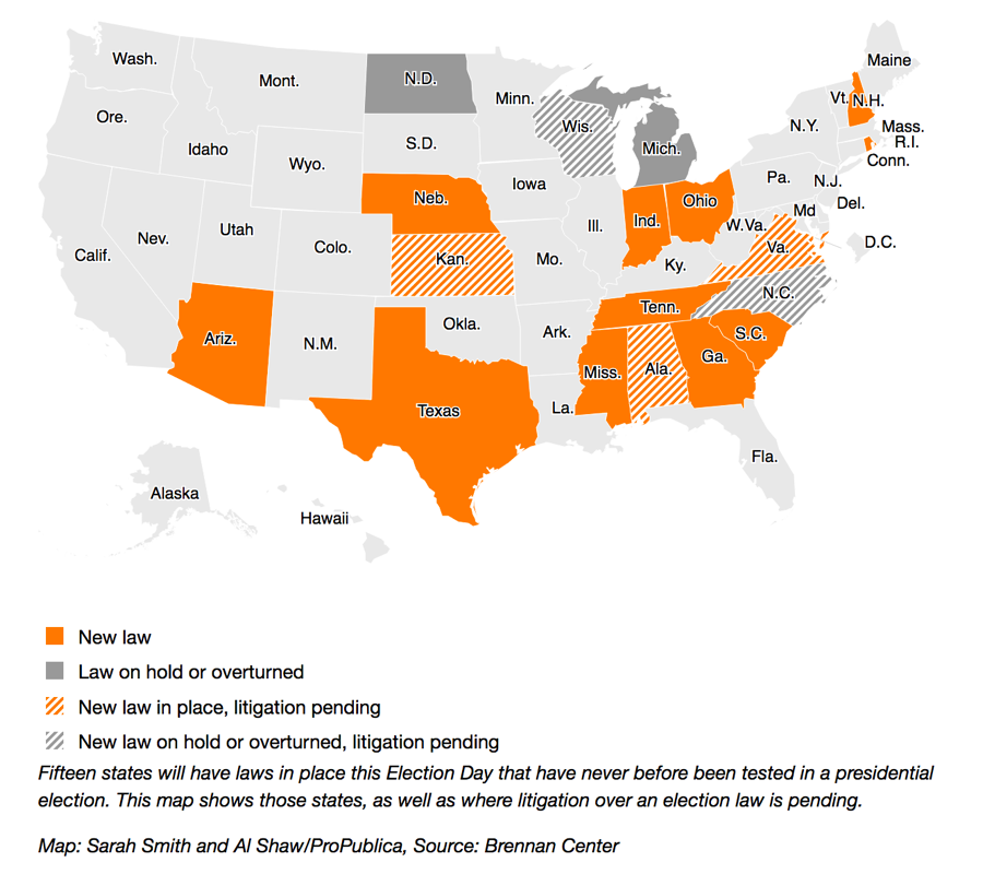 Voter ID Laws Map
