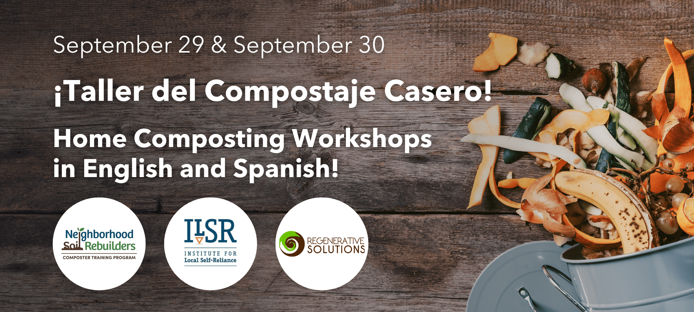 Compost at Home! ¡Taller del Compostaje Casero! Sign Up for Free
