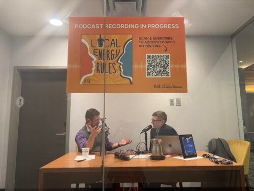 Jeremy Kalin with John Farrell at MNSEIA conference October 2025