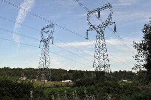 Transmission lines in Snohomish County, Washington